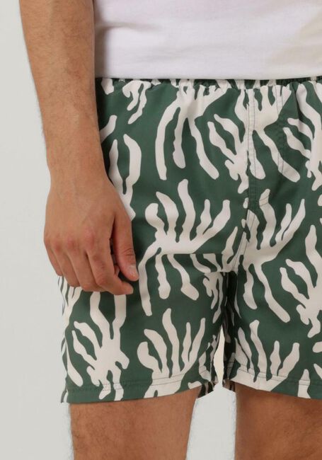 Olive PUREWHITE Badehosen SWIMSHORT WITH ALL OVER PRINT - large
