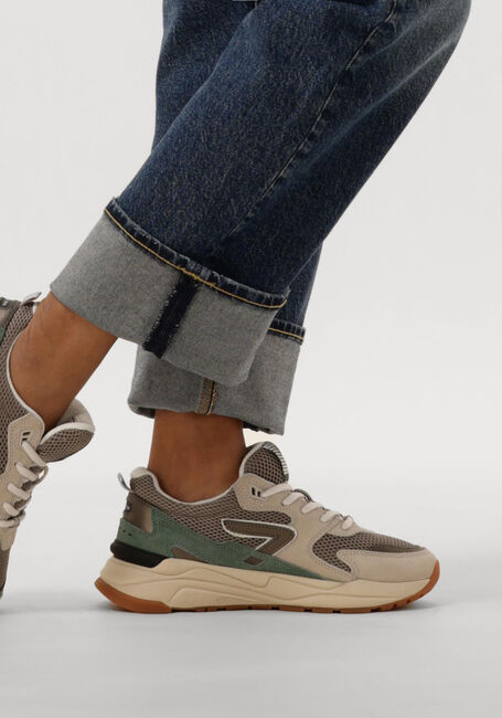 Braune HUB Sneaker Low GRID-W - large