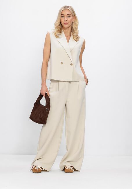 Ecru MODSTR&Ouml;M Weite Hose GALEMD WIDE PANTS - large