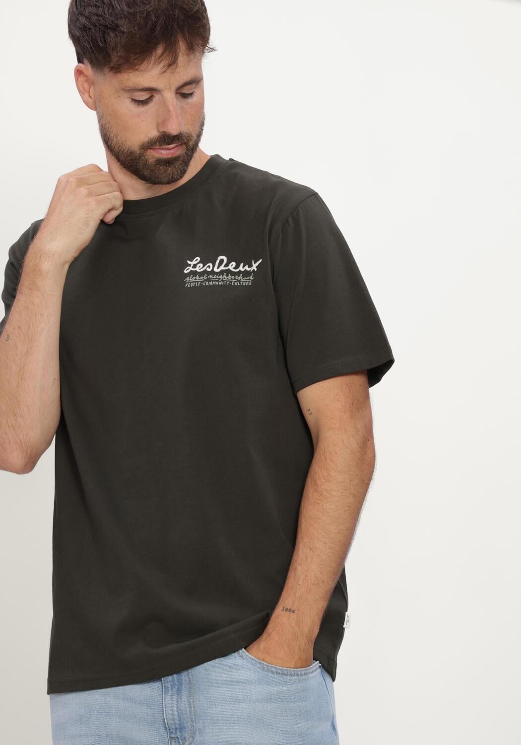Gr&uuml;ne LES DEUX T-shirt RURAL T-SHIRT - large