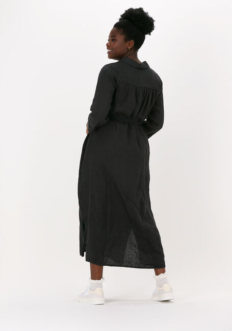 Schwarze BY-BAR Midikleid IRENE LINEN DRESS - large