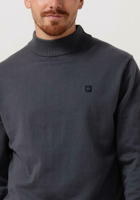 Blaue G-STAR RAW Pullover PREMIUM CORE MOCK KNIT - large