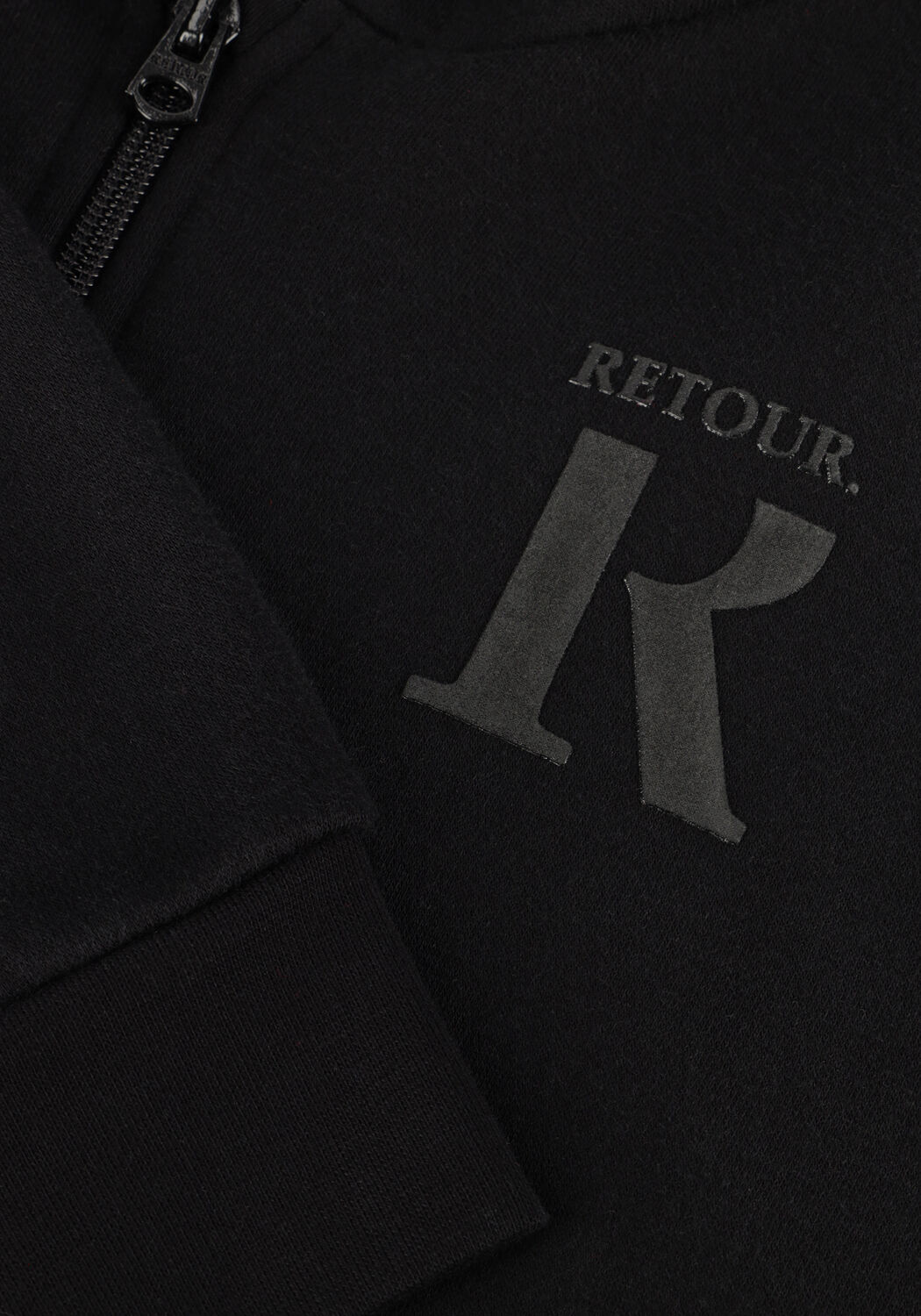 Schwarze RETOUR Strickjacke FERDI - large