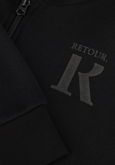 Schwarze RETOUR Strickjacke FERDI - large