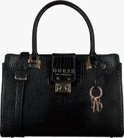 Schwarze GUESS Handtasche CLEO GIRLFRIEND SATCHEL - medium
