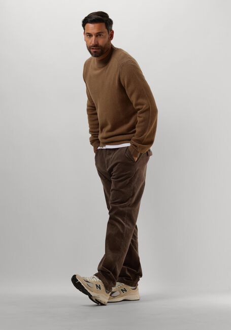 Braune ANERKJENDT Pullover AKRICO LAMBSWOOL KNIT - large