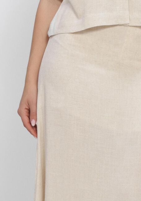 Beige SELECTED WOMEN Maxirock SLFVIVA HW ANKLE LINEN BLEND SKIRT - large