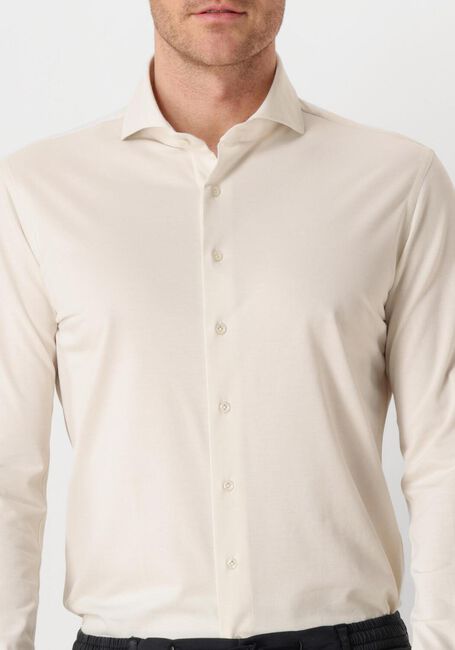 Ecru PROFUOMO Klassisches Oberhemd SHIRT X-CUTAWAY JAPANESE KNITTED - large