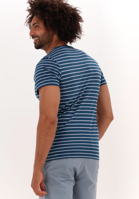 Blaue G-STAR RAW T-shirt STRIPE SLIM R T - large