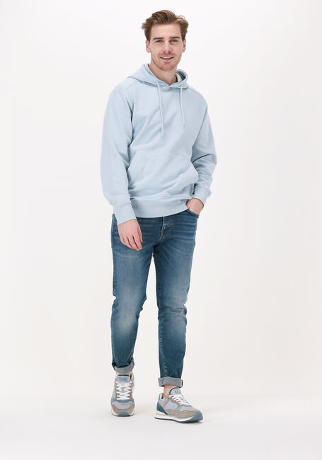 Hellblau SELECTED MEN Sweatshirt SLHJASON380 HOOD SWEAT S NOOS - large