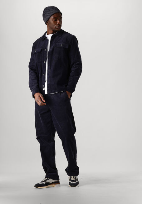 Dunkelblau ANERKJENDT Chino AKJAN ELASTIC CORD PANTS - large