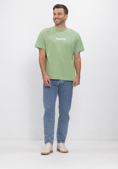 Gr&uuml;ne SELECTED MEN T-shirt SLHASPEN GRAPHIC SS TEE - large