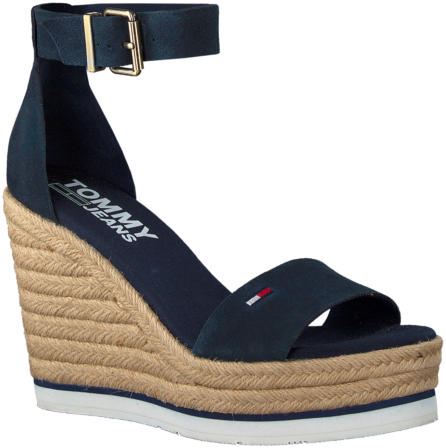 Blaue Tommy Hilfiger Sandalen Natural Wedge Omoda