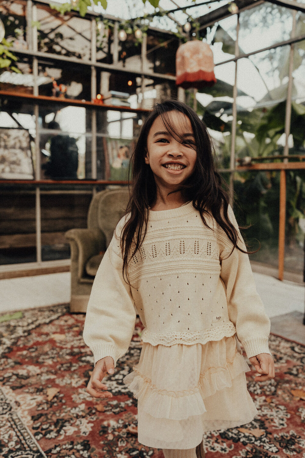 Creme BAJE STUDIO Minikleid LONDON DRESS - large