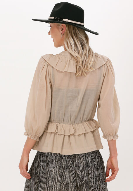 Camelfarbene NEO NOIR Blusen BESOA WOILE BLOUSE - large