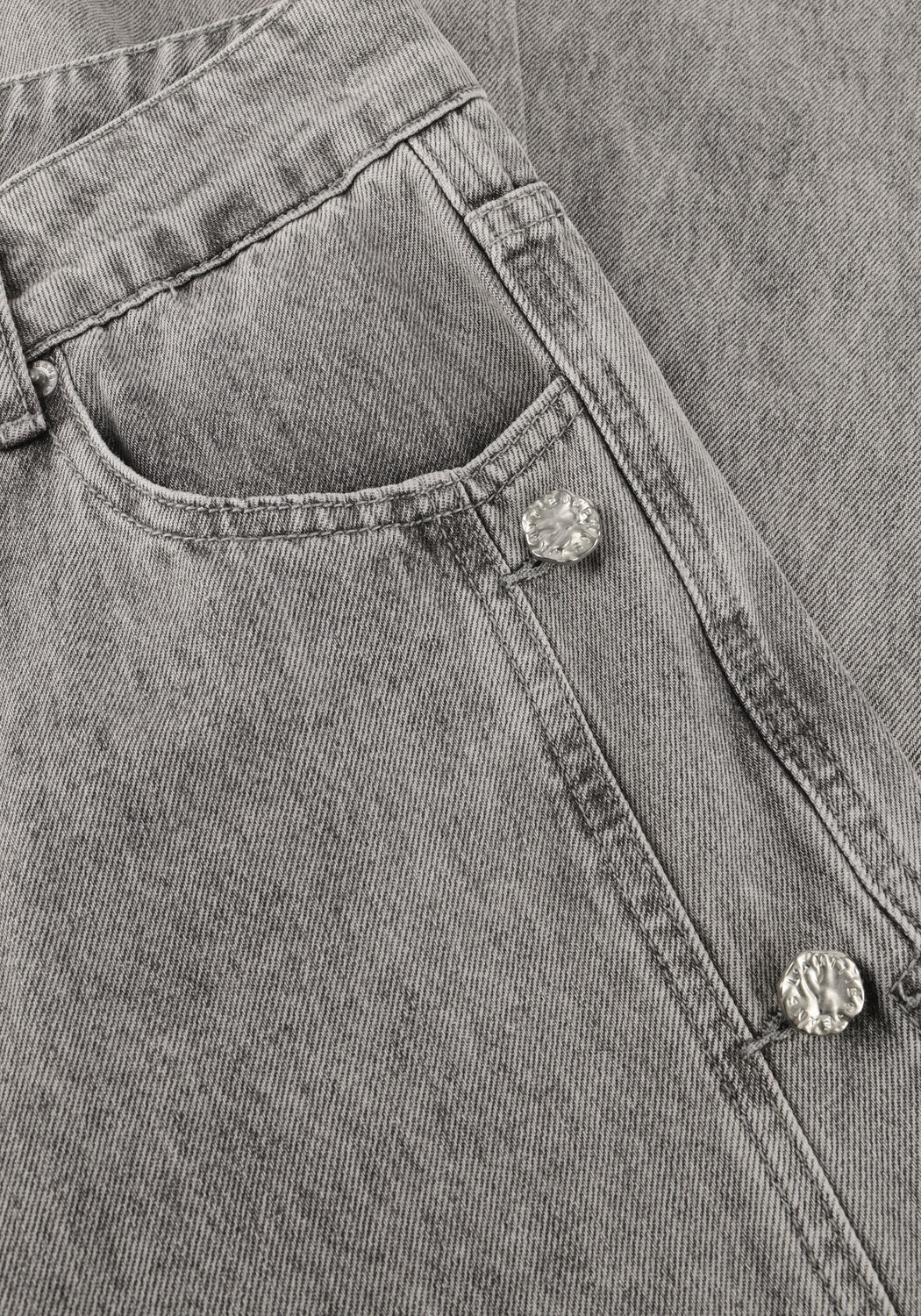 Graue HAUTE L'AMITI&Eacute; Wide jeans SIDE PANEL BUTTON TALL JEANS - large