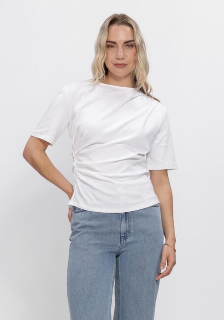 Wei&szlig;e SECOND FEMALE T-shirt ULINA DRAPE TEE - large