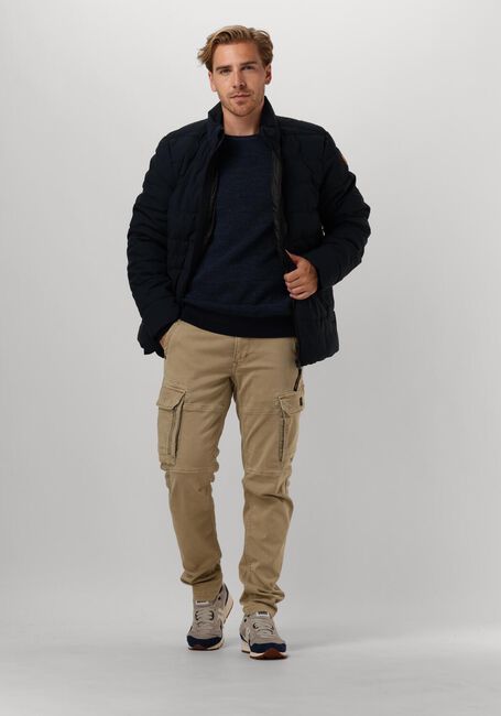 Blaue PME LEGEND Pullover R-NECK COTTON RIB MELEE KNIT - large