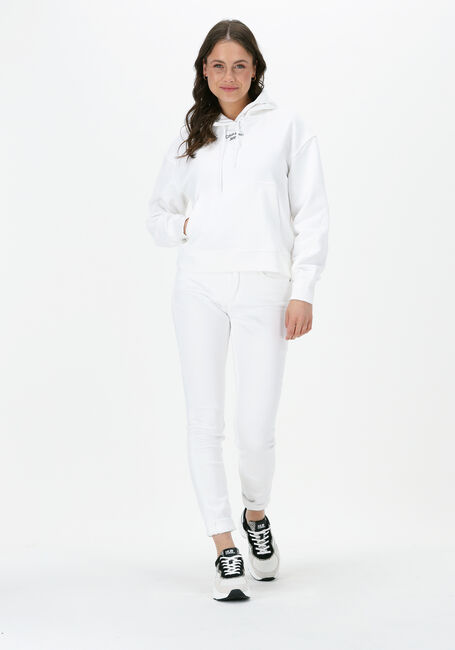 Weiße CALVIN KLEIN Sweatshirt STACKED LOGO HOODIE - large