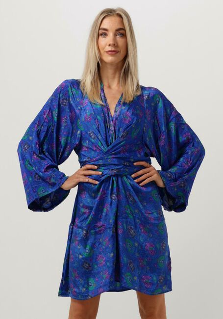 Blaue SISSEL EDELBO Minikleid CLAIRE SHORT DRESS - large