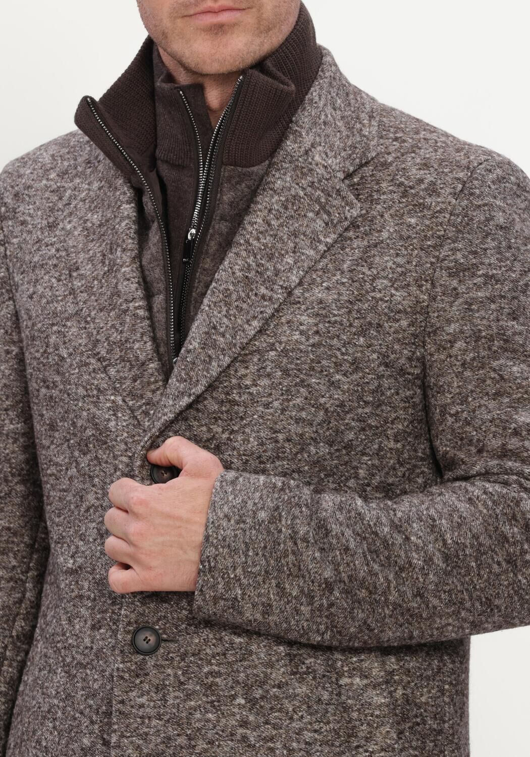 Braune BOSS BLACK M&auml;ntel C-HYDE - large