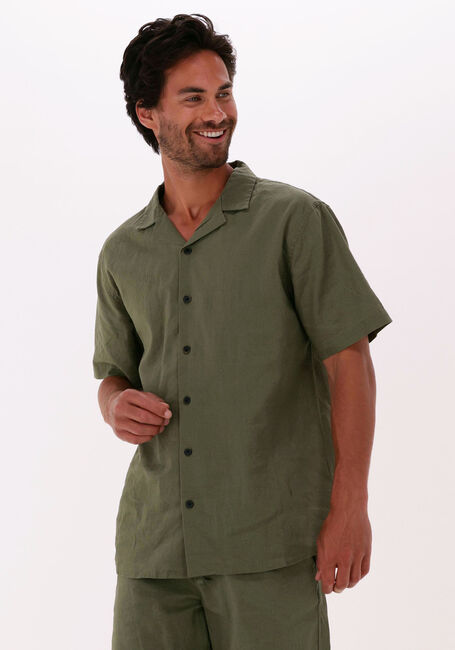 Grüne ANERKJENDT Casual-Oberhemd AKLEO LINEN SHIRT - large