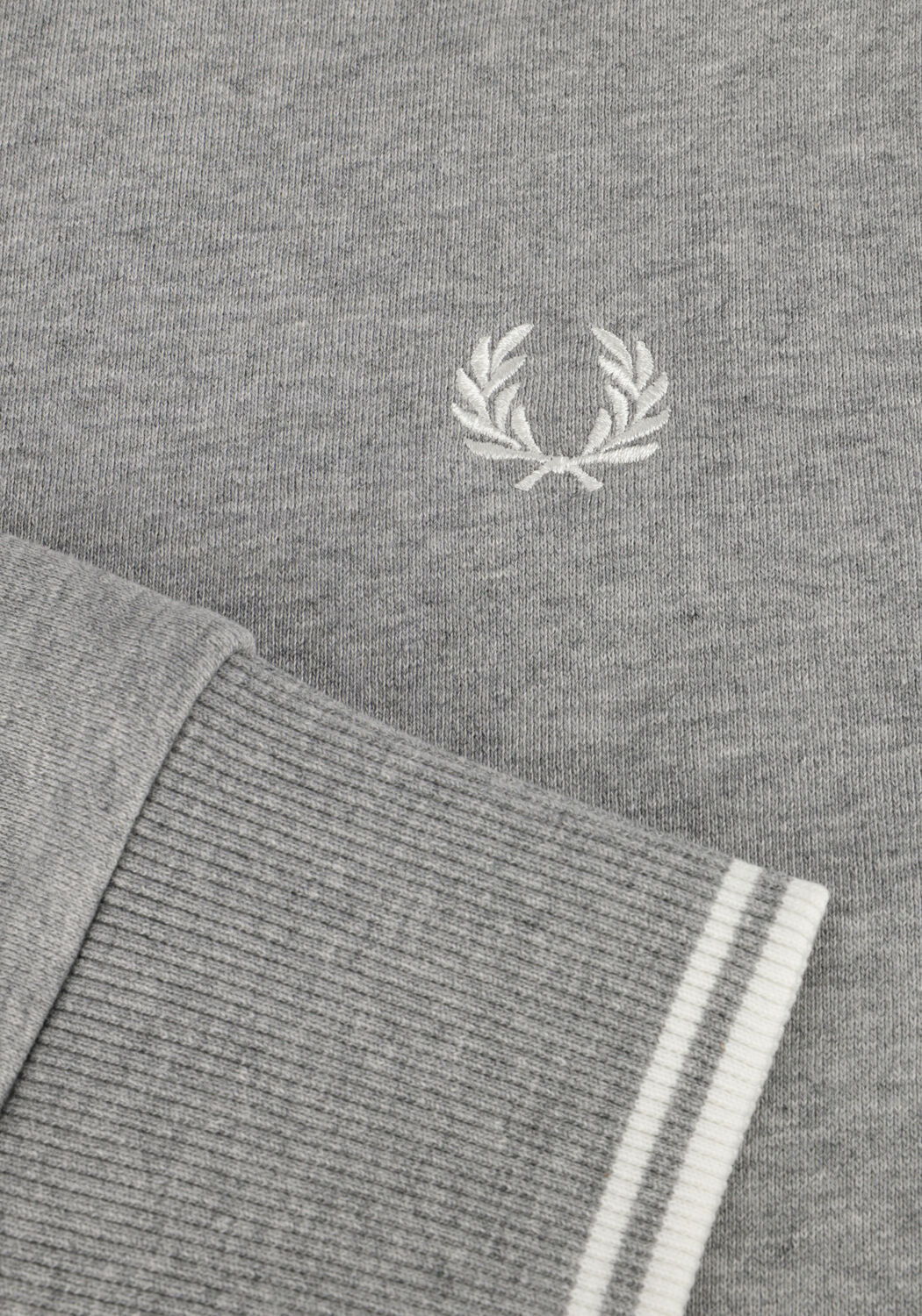 Graue FRED PERRY Pullover CREW NECK SWEATSHIRT - large