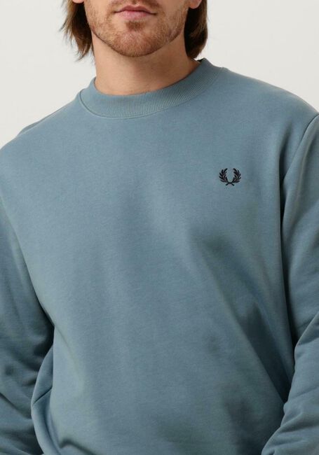 Blaue FRED PERRY Pullover CREW NECK SWEATSHIRT - large