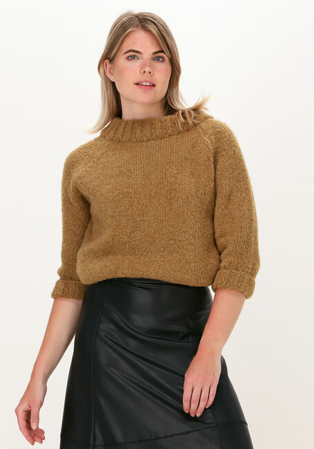 Camelfarbene PENN & INK Pullover W21L140 - large