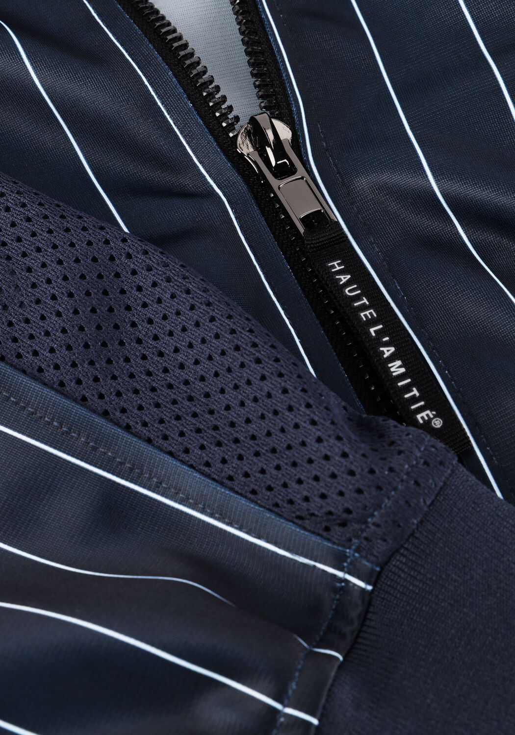 Dunkelblau HAUTE L'AMITI&Eacute; Pullover & Cardigans PIN STRIPE ZIP SWEAT - large