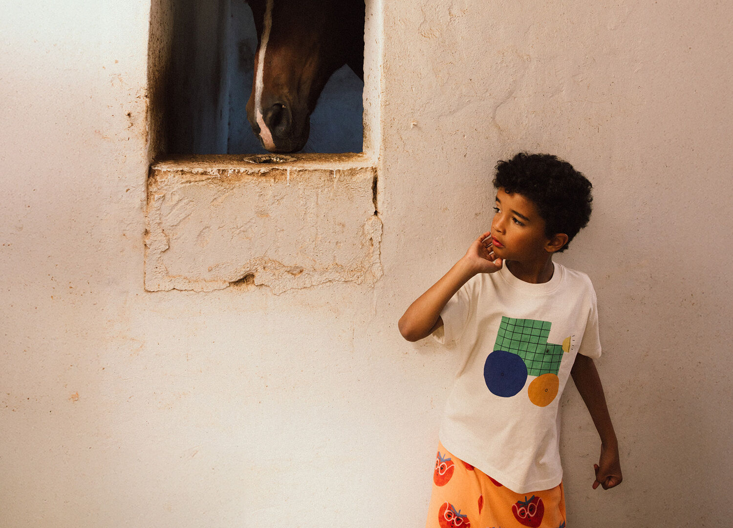 Wei&szlig;e Jelly Mallow T-shirt TRACTOR T-SHIRT - large