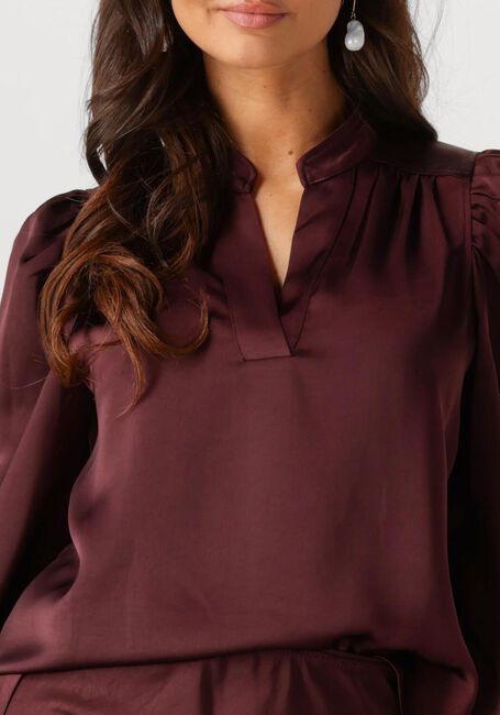 Bordeaux NEO NOIR Blusen ROSSLYN HEAVY SATEEN BLOUSE - large