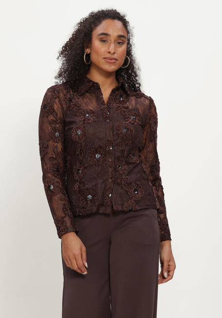 Braune Y.A.S. Top YASALMINA LS SHIRT - large