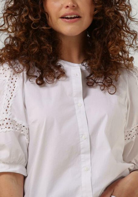 Weiße MSCH COPENHAGEN Bluse MSCHMARIBEL CENILLA 2/4 SHIRT - large