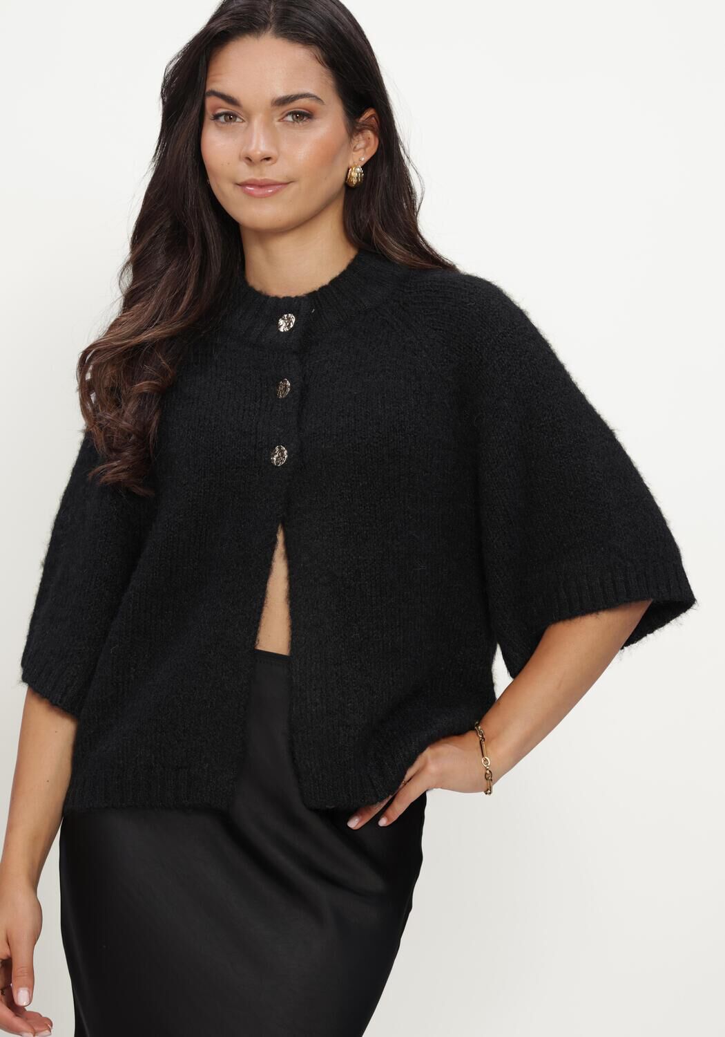 Schwarze NOTRE-V Pullover NV-IMARA - large