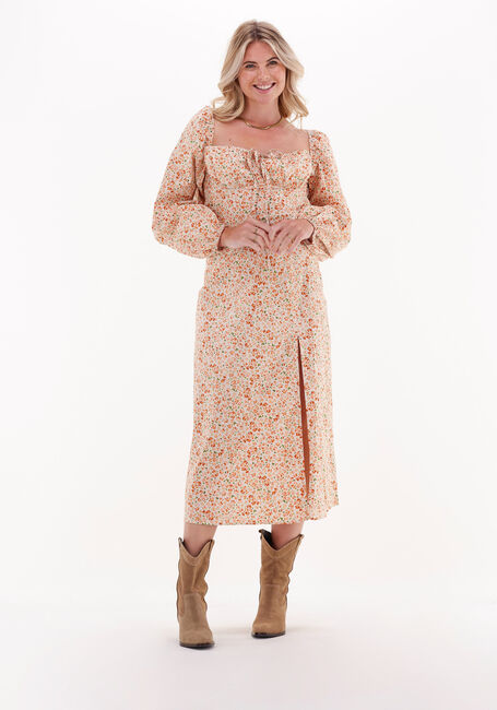 Mehrfarbige/Bunte NA-KD Midikleid CUPS DETAIL COTTON LS MIDI DRESS - large