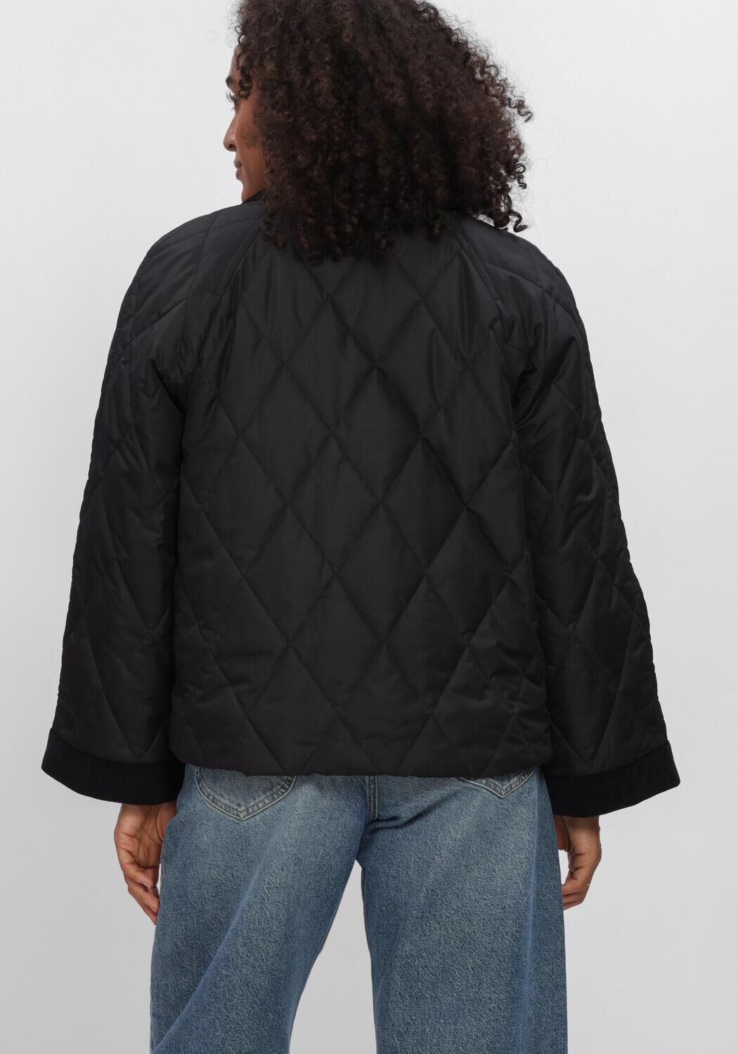 Schwarze BARBOUR Wattierte Jack KILNWICK QUILTED JACKET - large
