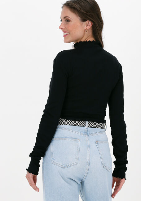 Schwarze NA-KD Top BABYLOCK LONG SLEEVE TOP - large