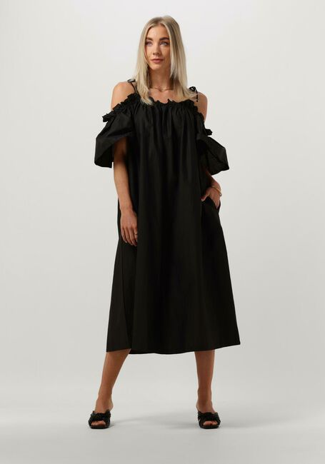 Schwarze OBJECT Midikleid OBJCARLA S/S DRESS 127 - large