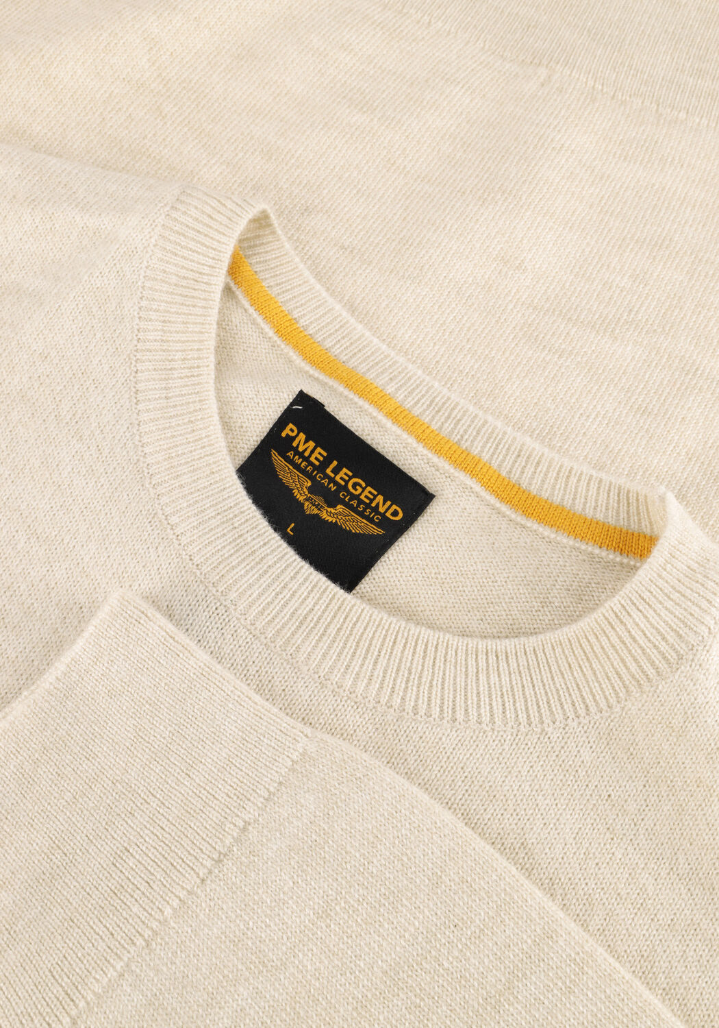 Beige PME LEGEND Pullover SOFT BLEND - large