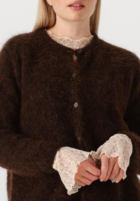 Braune DES PETITS HAUTS Strickjacke BEA - large