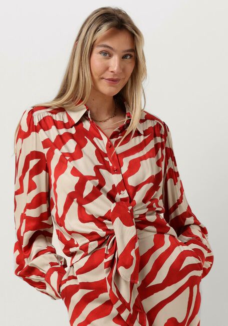 Rote MINUS Blusen JASSIE TIE SHIRT - large