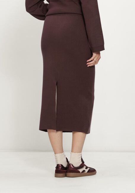 Braune OBJECT Midirock OBJREYNARD HW KNIT SKIRT - large