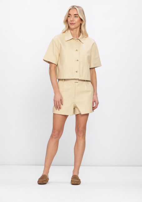 Ecru STUDIO AR Kurze Hose SOFIE SHEEP SOFT WAXED - large