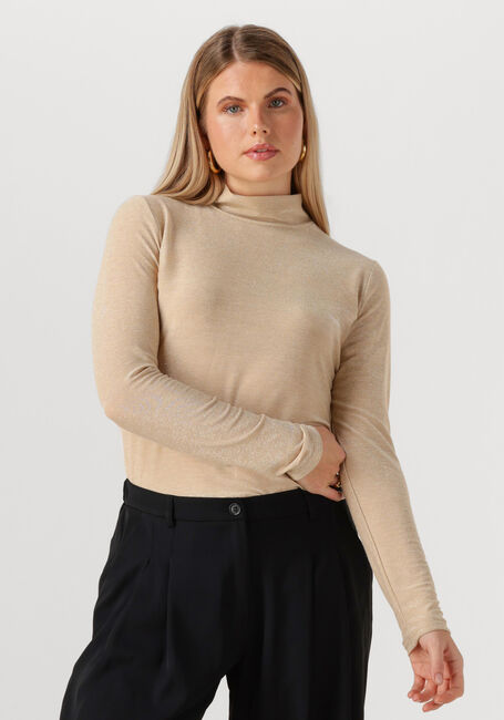 Beige SUMMUM Rollkragenpullover TOP SOFT LUREX - large