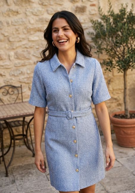 Blaue FREEBIRD Kleider WV-BOUCLE-THIN-26-1 - large