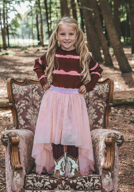 Hell-Pink YOUR WISHES Maxirock TULE WIDE SKIRT - large