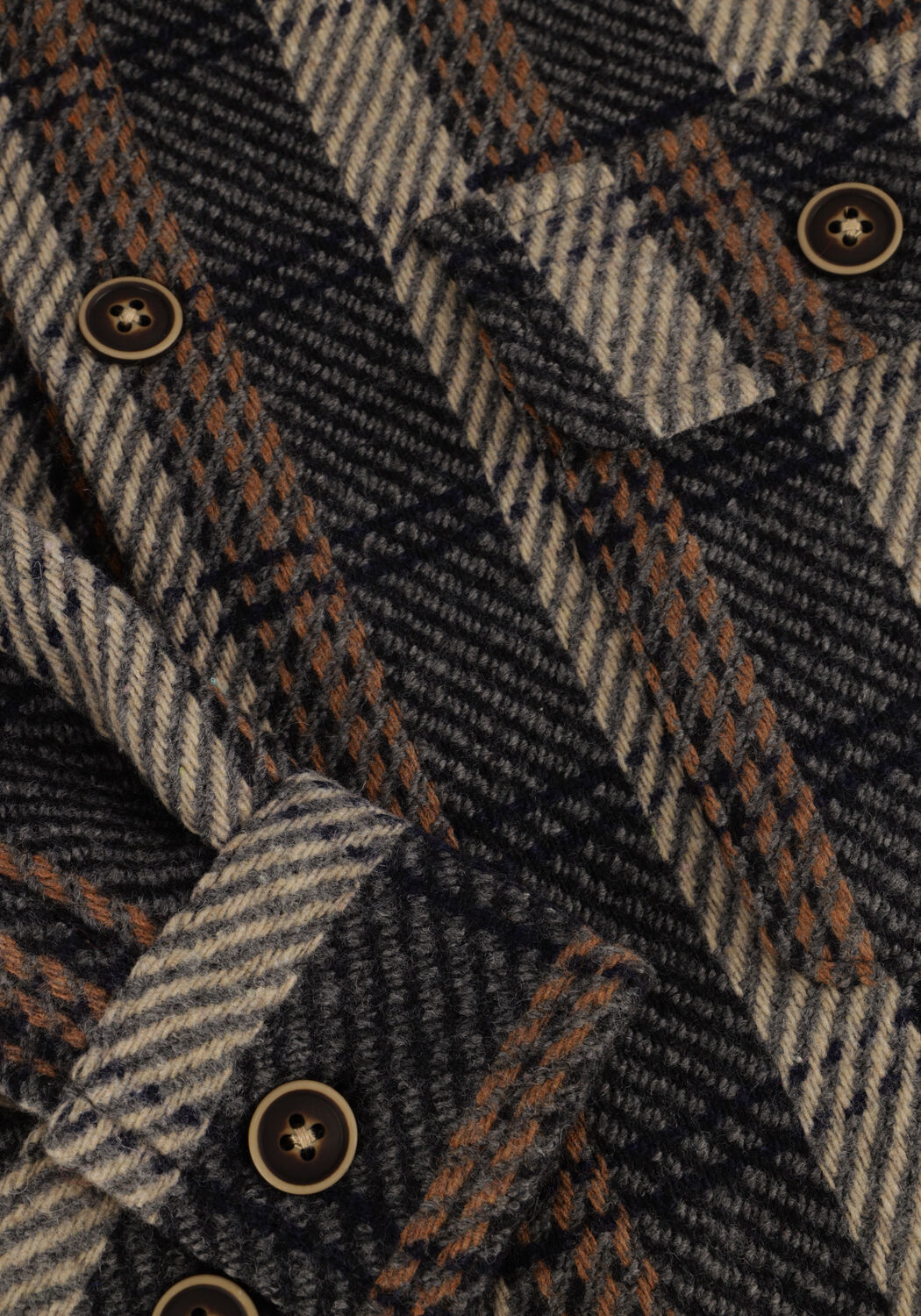 Dunkelgrau ANERKJENDT Overshirt AKOSCAR CHECK OVERSHIRT - large