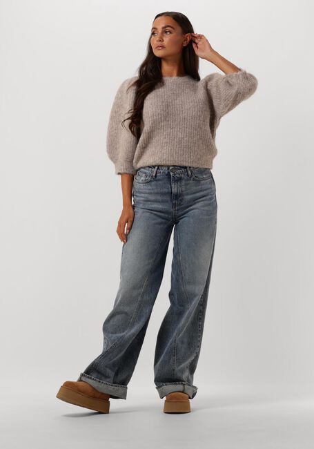 Braune CO'COUTURE Pullover CORALIE BOW RIB KNIT - large