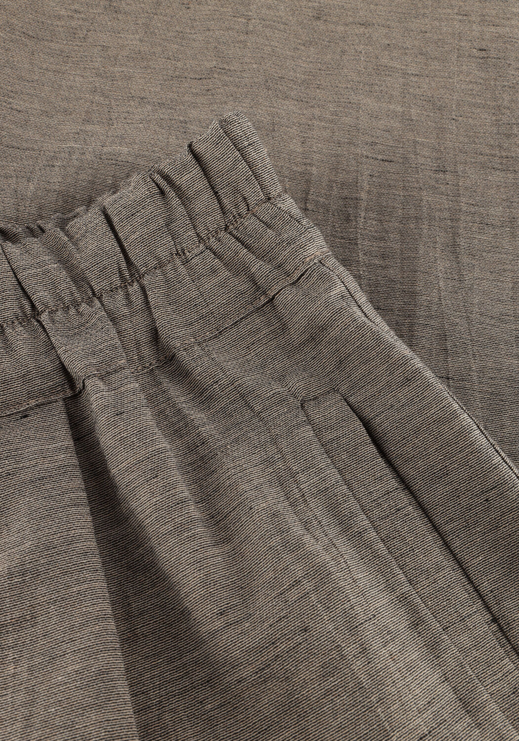 Taupe BY-BAR Weite Hose BENJI MELANGE PANTS - large